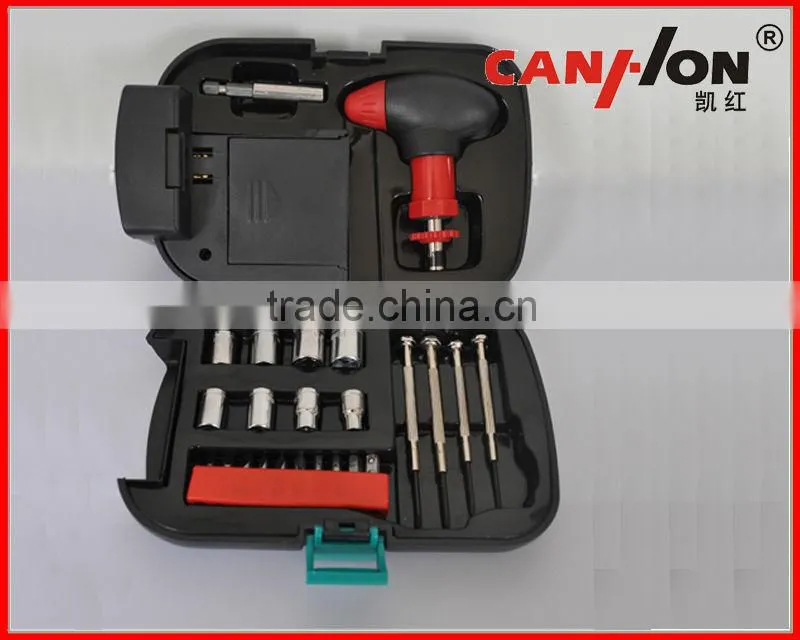 DK-204 24pcs tool kits sets flash flight tool kits sets with flashlight torch