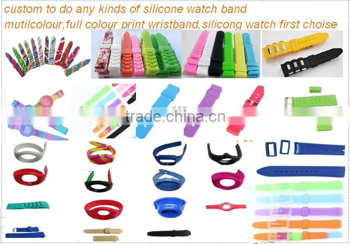 custom debossed embossed silk print ink-filled colourful silicone wristbadn bracelet
