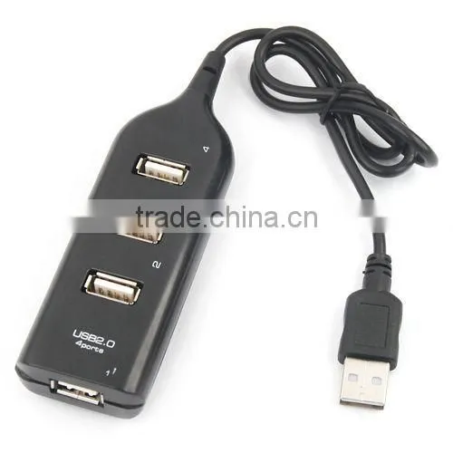 True High-Speed USB 2.0 4-Port Hub Splitter Cable Adapter for Laptop PC(A-225)