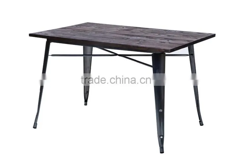 metal dinning table with timber cushion
