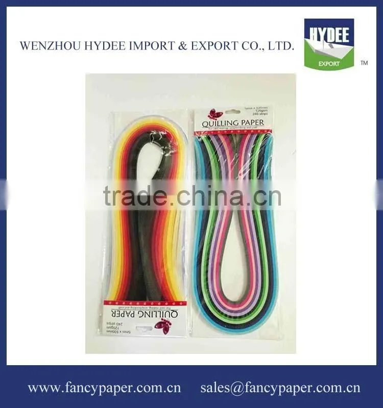Colorful Theme Paper Quilling Strips for Handcraft