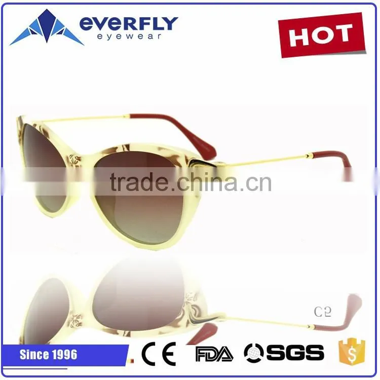 hot sale high quality fashion TR90 metal ladies sunglasses for women