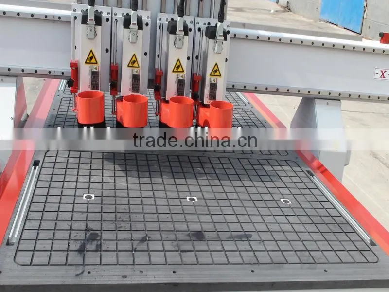 ATC wood carving machine with drill and saw blade