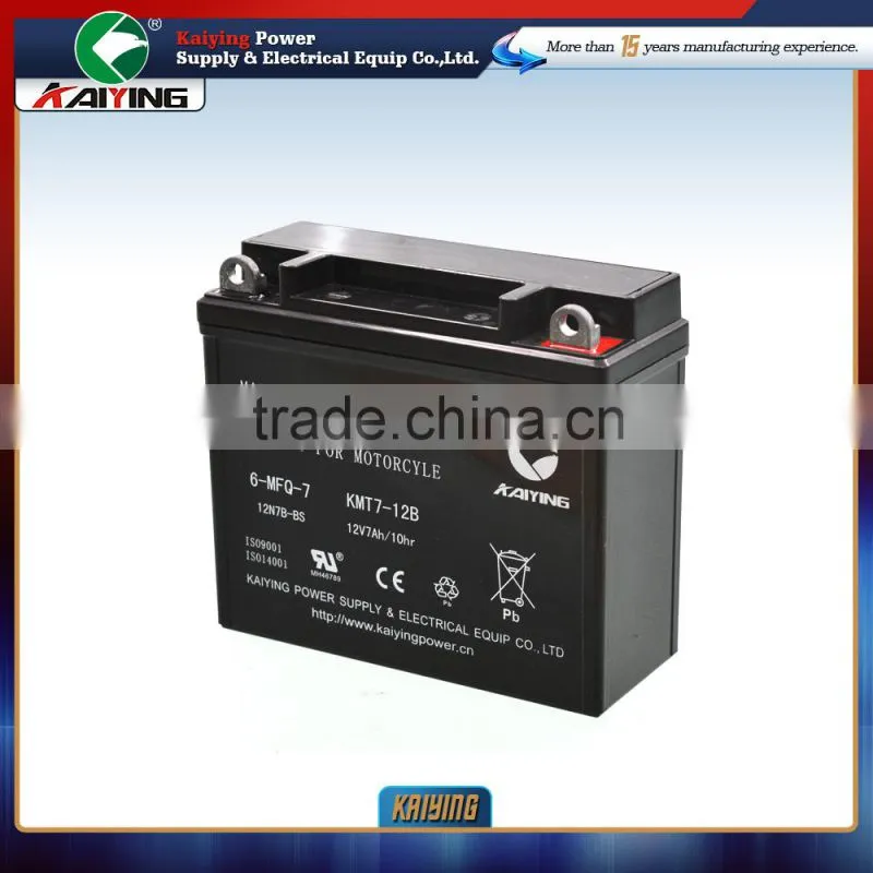 High Quality Motorcycle Battery YTX7A-BS Free Maintenance Rechargeable Battery