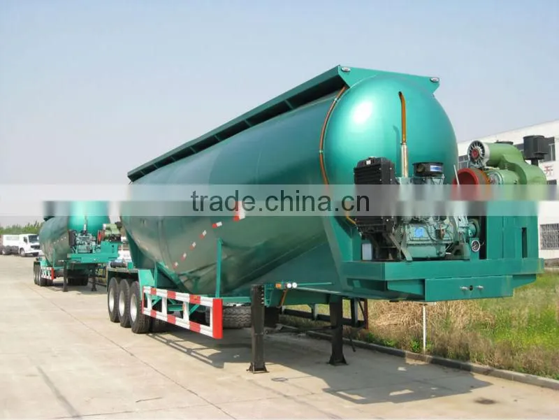 33 cbm bulk cement and Particle material delivery tank semi-trailer