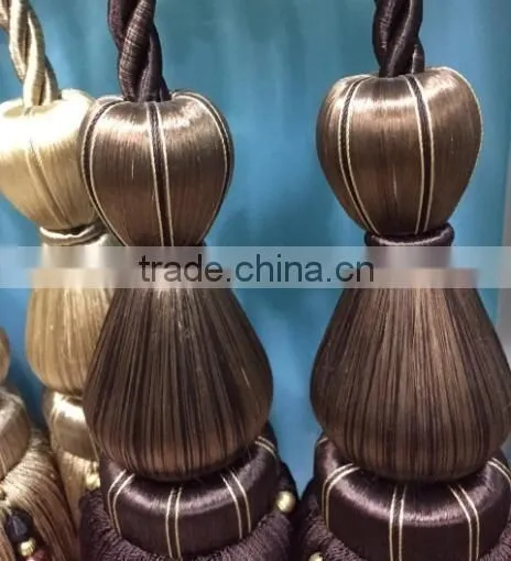 china supplier beaded cord tassel