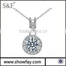 Factory Price s925 Silver Jewelry Real White Gold Plated 925 Sterling Silver Jewelry