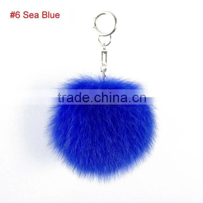 Handmade Top Quality14-16cm Fluffy Fur Wholesale Genuine Fox Fur Ball KZ151002