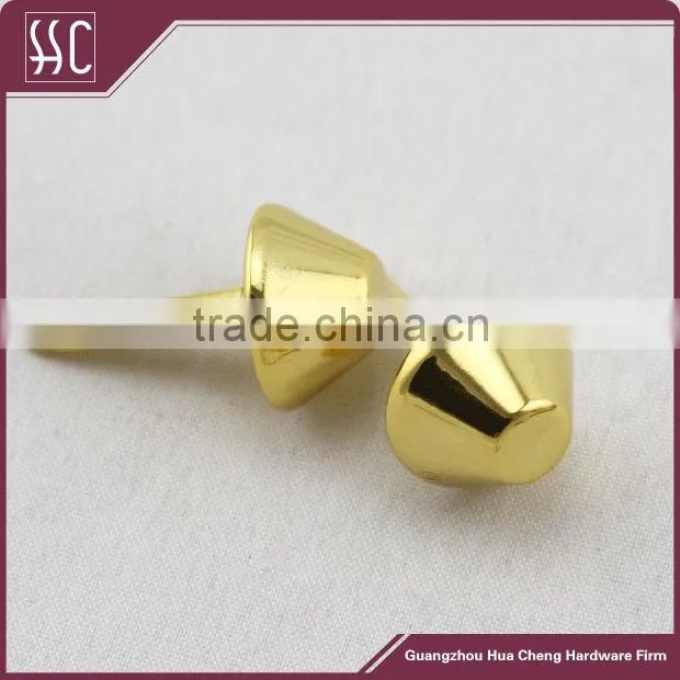 3cm diameter shiny gold decorative round feet, round grommets,handbag metal feet
