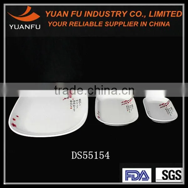 Elegant design melamine manufacturer dishes for restaurant