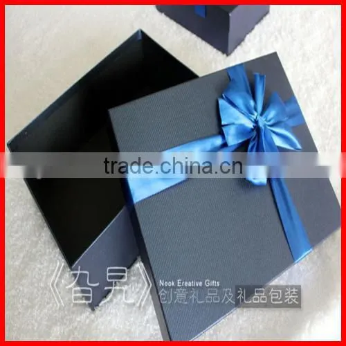 Black Fancy Fashion Silk Luxury Neck Bow Tie Packaging Gift Boxes Wholesale
