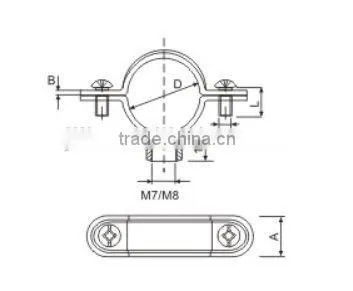 M7(M8) LIGHTER PIPE CLAMPS