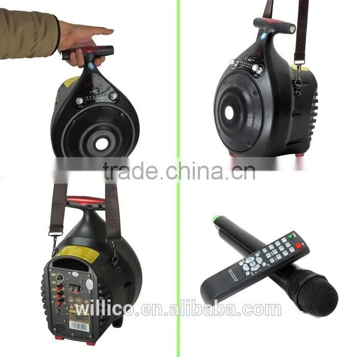 Lovely Portale Bluetooth Mini Speaker with shoulder strap for outdoor activities