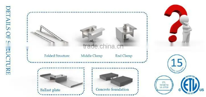 solar ballast roof for home mounting system