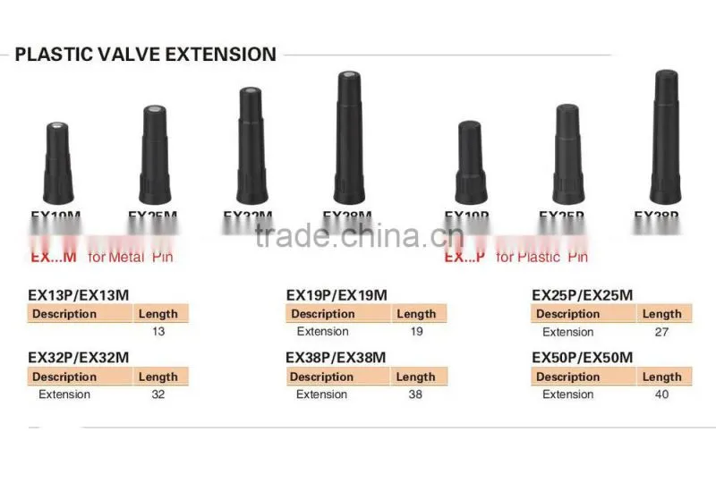 Flexible metal, rubber.plastic valve extensions ,valve accessory