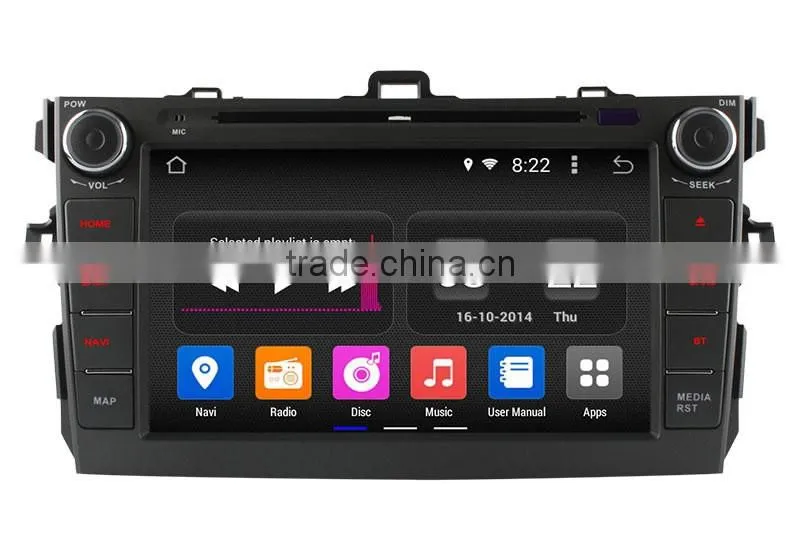 Ownice c180 Car stereo car dvd player for Toyota Corolla 2006-2011 with GPS,IPOD,TV Function video AUX