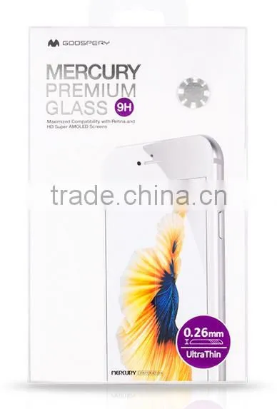 Ultra-thin 0.26mm 9H 2.5D Mercury Goospery Premium Tempered Glass Screen Protector For iphone 6 6s