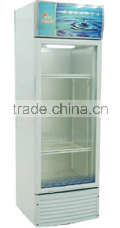 Transparent Glass Door Upright supermarket showcase display refrigerator