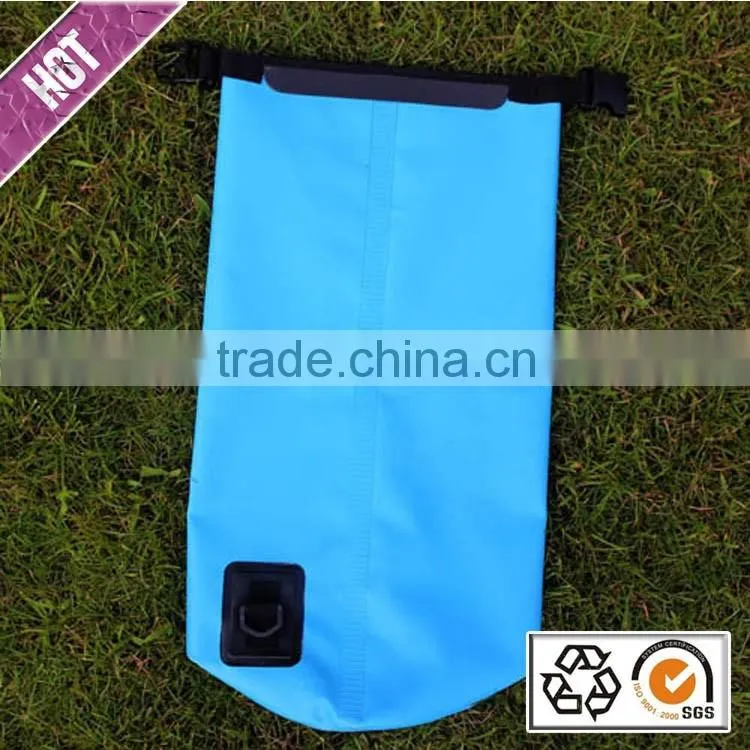 500D PVC Tarpaulin Waterproof Dry Bag with Shoulder Strap Dry Sack for Kayaking