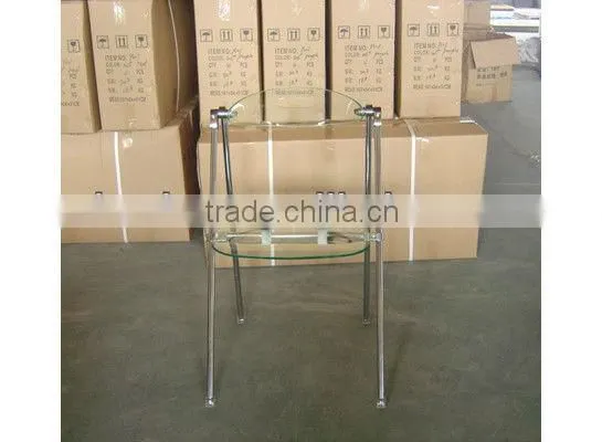 The seat of bar stool made from acrylic/PMMA