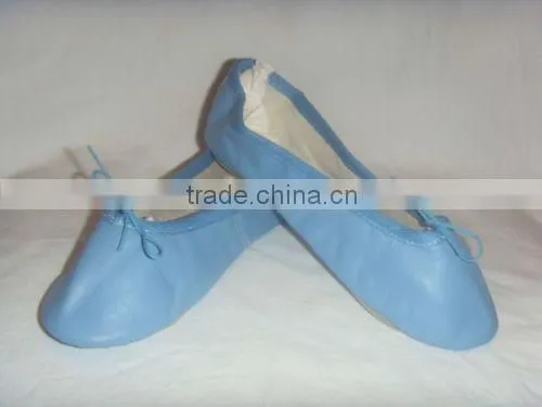 Black Leather Ballet Shoes For Kids Boys &Girls