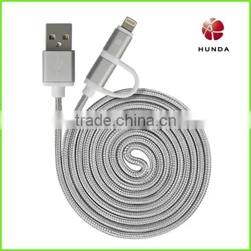 mobile phone flashing charger data cable 2.4A