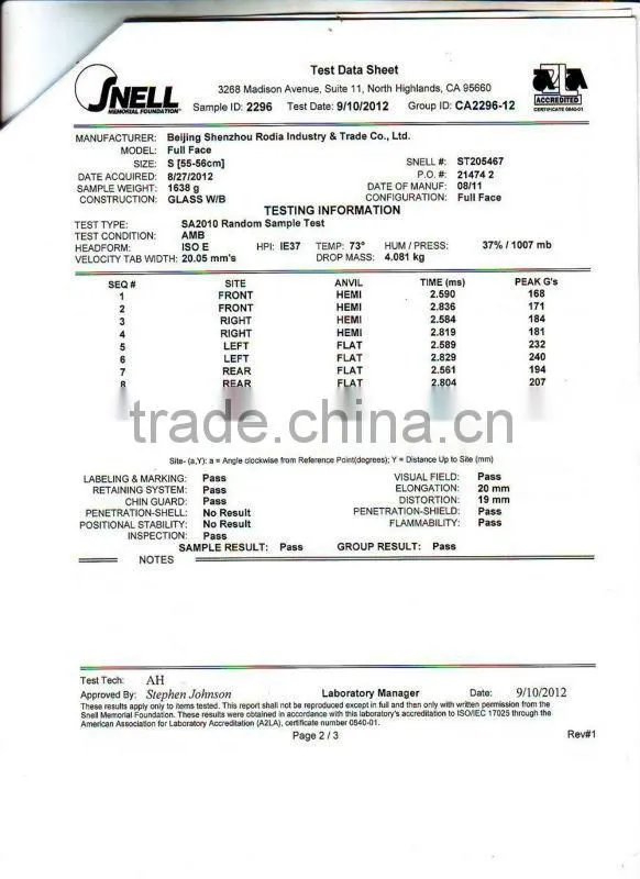 2013 Hot Sale helmet for F1 racing SNELL SAH2010 FIA8858 -2010 standard