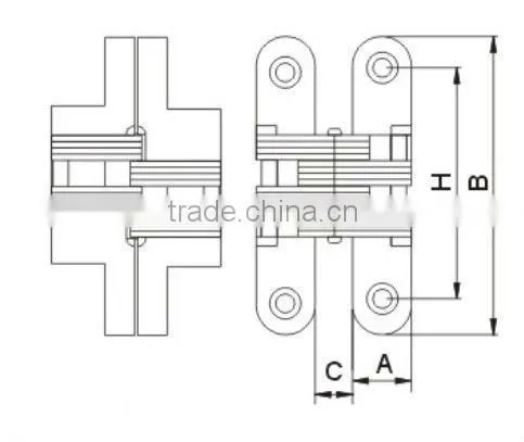 Concealed hinge