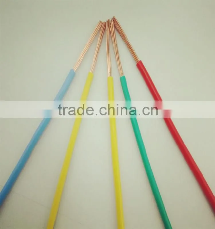 Factory price manufacturer 2.5mm/4mm/6mm plastic insulated PVC coated copper wire house wiring wire