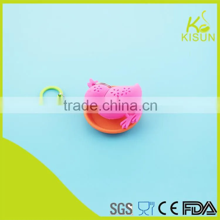 mini shape tea infuser food grade silicone with egg shape/rabbit shape/sheep hape