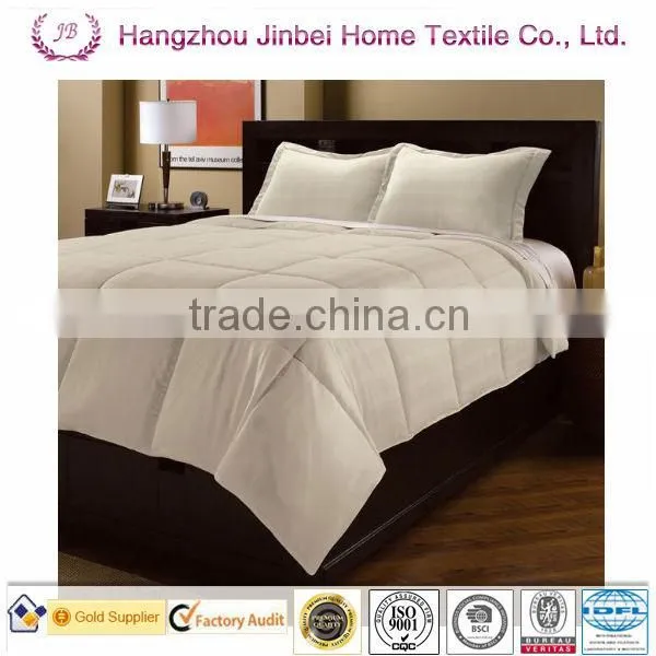 strip solid color square Down alternative comforter/Microfiber quilt/polyester duvet