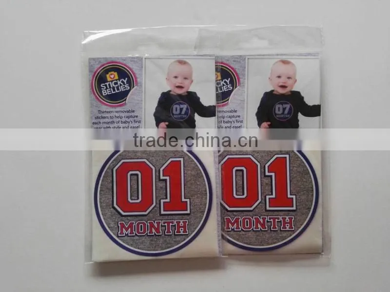Fancy baby boy belly milestone stickers