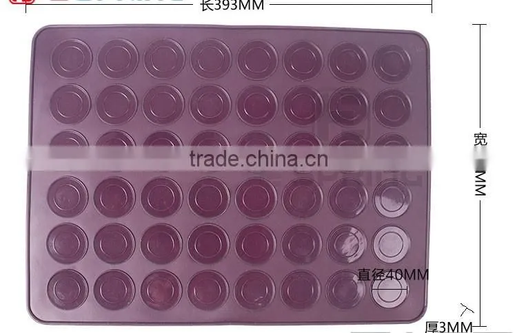 48 cavity Silicone Pastry Muffin Cake Macaron Oven Baking Mould Sheet Silicone Pastry Mat
