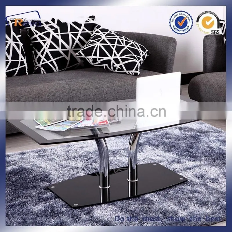 Living Room furniture Glass Cafe Furniture , Coffee Table Design CT-1562B