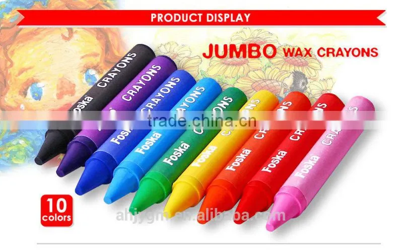 10PCS 100MMX14MM Good Quality Wax Crayon.