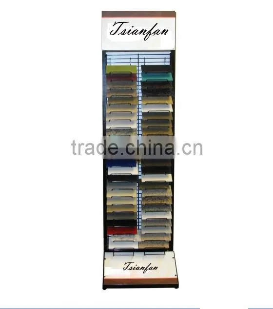 SRT004 Double sides quartz stone waterfall display