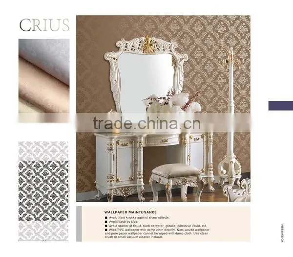 good price beautiful design royal wallpaper for home decoration