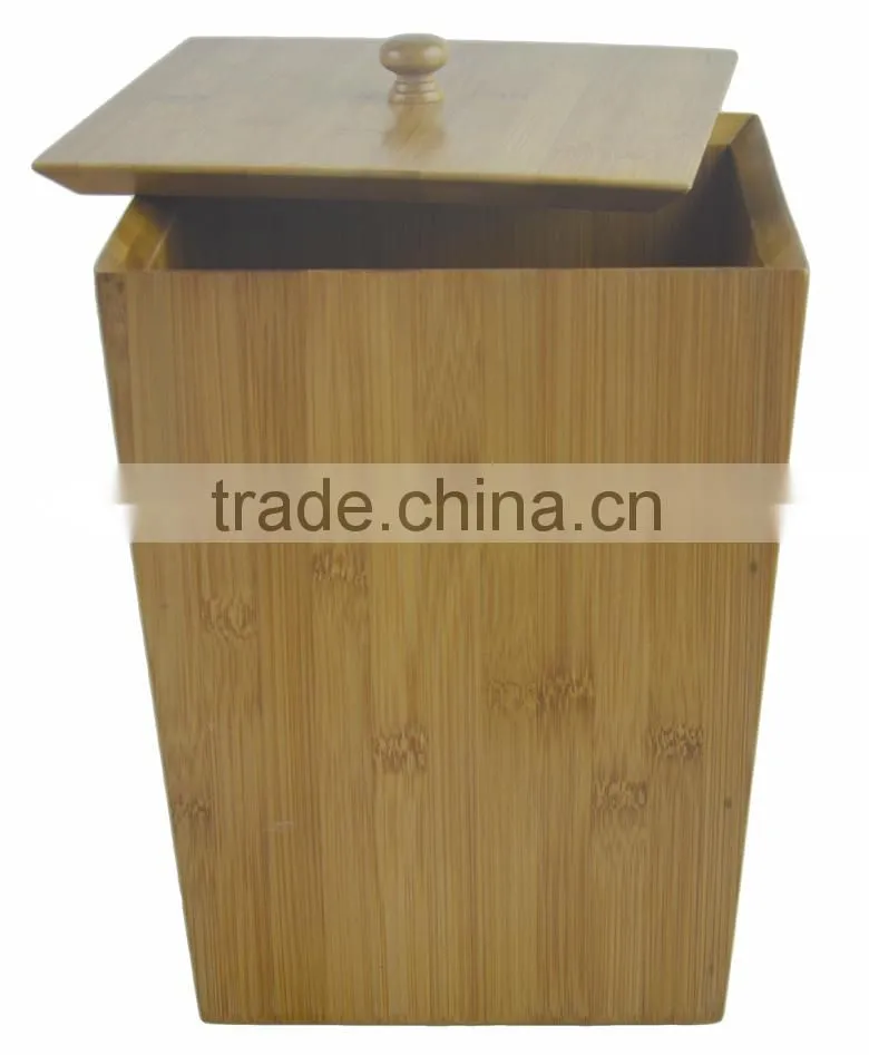 DT015/Bamboo Wooden Bath and Vanity Set Storage Box with Lids