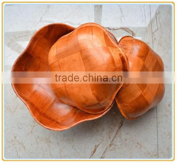 Pentagram Wooden Knitted bowl for Putting Fruit