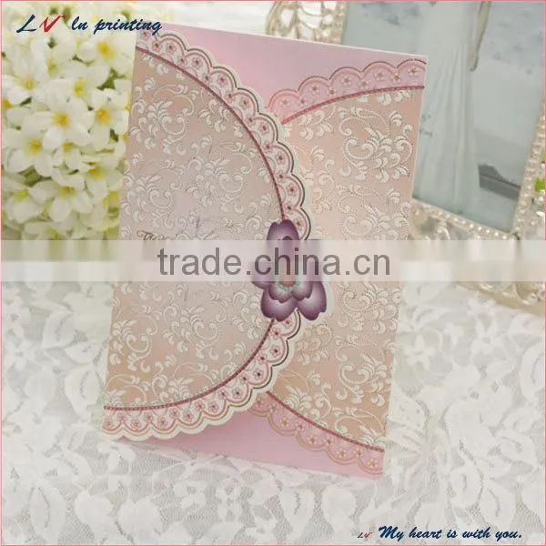 custom joyful china made love wedding card wholesale