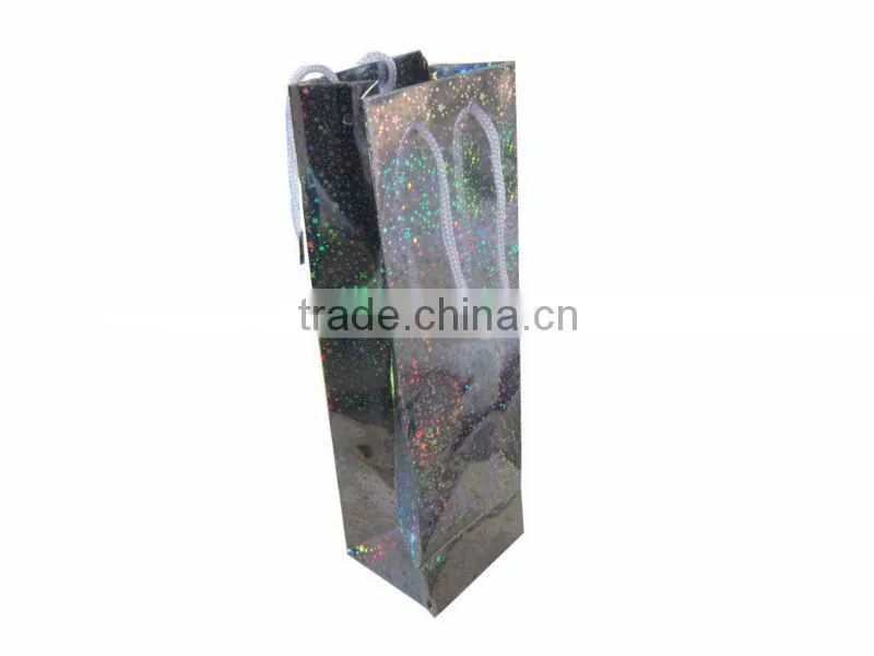 Wholesale Low Price Laser Paper Wine Bag