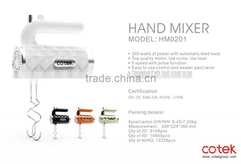 Home kitchen appliance with hand blender and hand mixer/Electric motor used appliance for Europe Market/Food Preparation