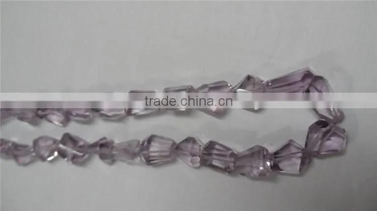 Pink Amethyst Nugget Laser Cut