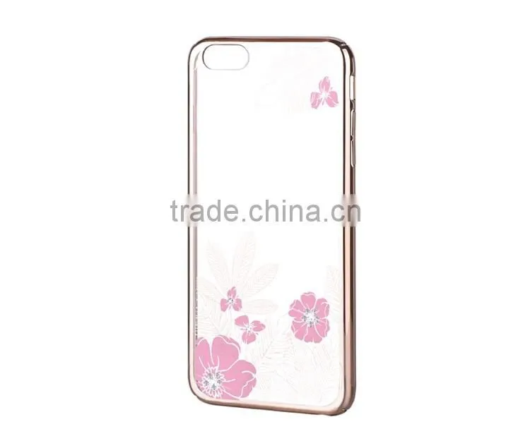 Luxury Mobile Phone Accessories Vouni Crystal PC Case for iPhone 6/6s Back Cover Shell