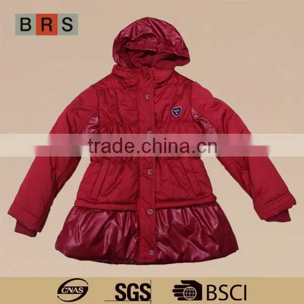 2015 good quality fashion kid leather jacket for girls