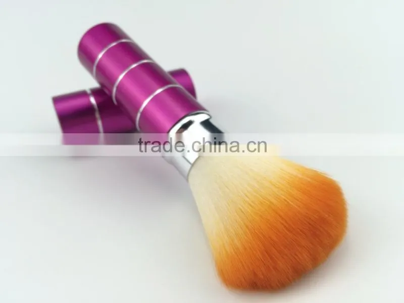 Customized female 2013 factory price purple retractable nylon hair brushes