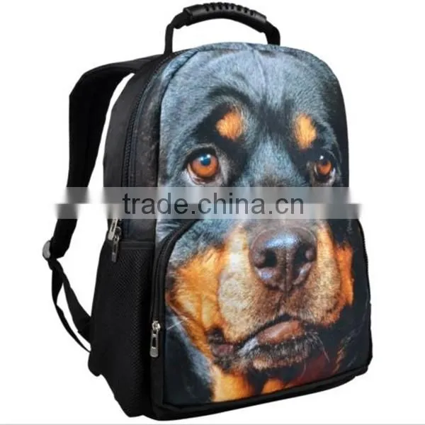 3d dog bags laptop backpack student bookbags school bags backpack