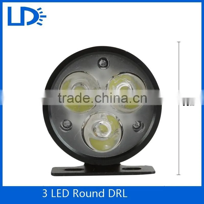 motercycle DRL LED truck backup lamp waterproof universal car round reversing light