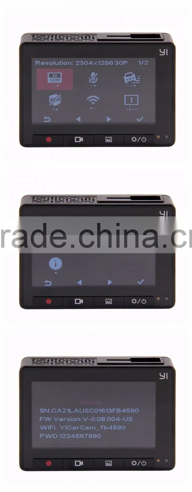 Original Xiaomi YI Smart Car DVR WiFi Xiaoyi Dash Camera 165 Degree ADAS 1080P 60fps 2.7Inch Car Camera