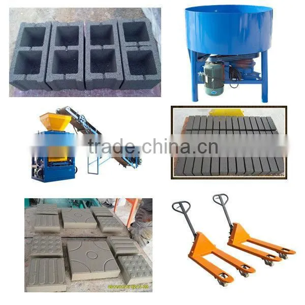 semi-automatic hollow block making machine QT4-24B